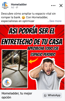 Segundo anuncio antiguo de HomeLadder